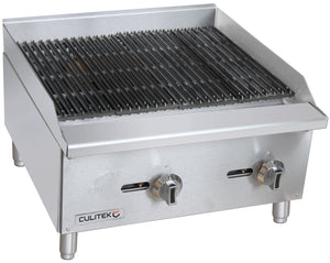 Culitek SS-Series Countertop Charbroiler, 24"W, 60k BTU (CULECTC24NG)