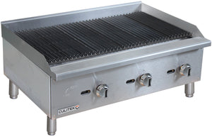 Culitek SS-Series Countertop Charbroiler, 36"W, 90k BTU (CULECTC36NG)