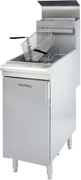 Culitek SS-Series Natural Gas Fryer, 45 - 50 lb. (CULGF120NG)