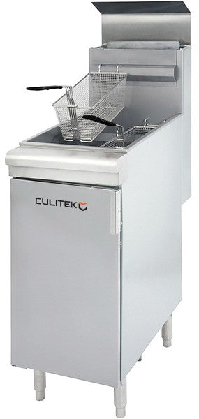 Culitek SS-Series Natural Gas Fryer, 35 - 40 lb. (CULGF90NG)