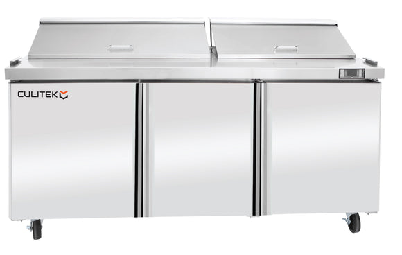 Culitek HD-Series Mega Top Salad/Sandwich Table, 72.7