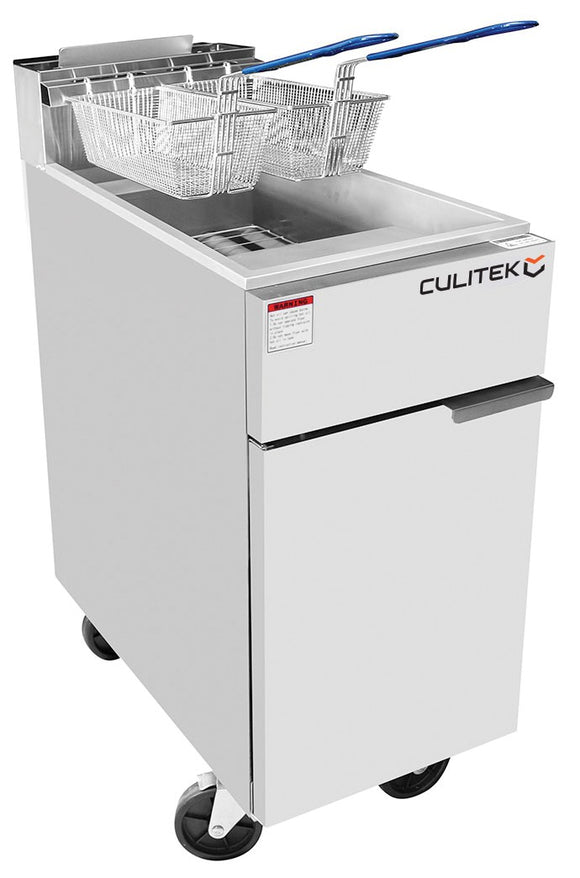 Culitek HD-Series Gas Fryer, 40 lb. (TEKDF40-NG)