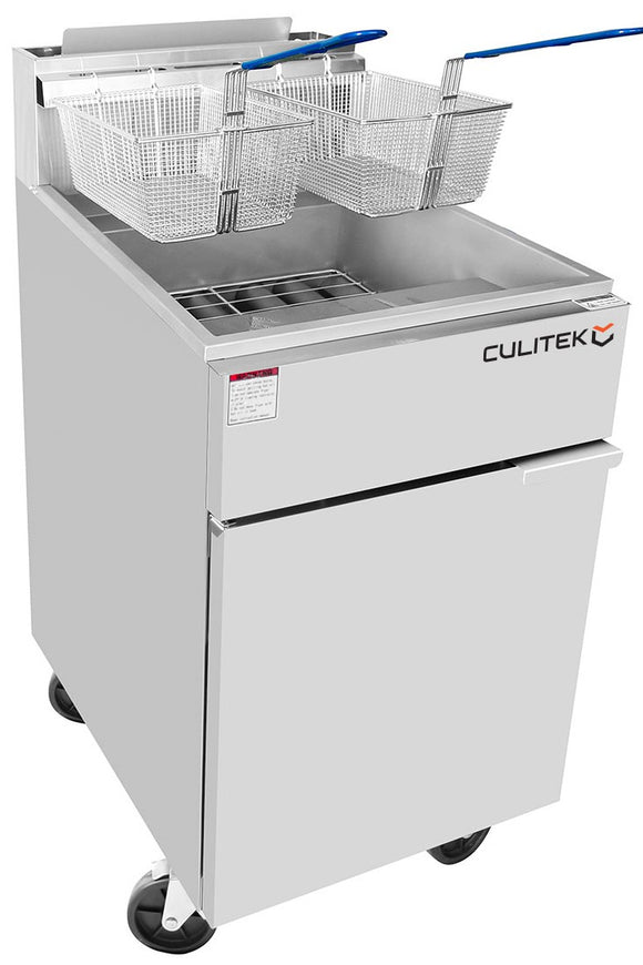 Culitek HD-Series Gas Fryer, 75 lb. (TEKDF75-NG)