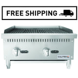 Culitek HD-Series Countertop Charbroiler, 24"W, 70k BTU (TEKRB-24-NG/LP)