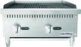 Culitek HD-Series Countertop Charbroiler, 24"W, 70k BTU (TEKRB-24-NG/LP)